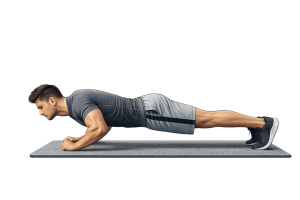 Man doing a push-up
