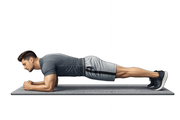 Man doing a plank