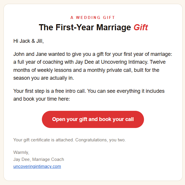 The First-Year Marriage Gift (monthly payments) - Image 3